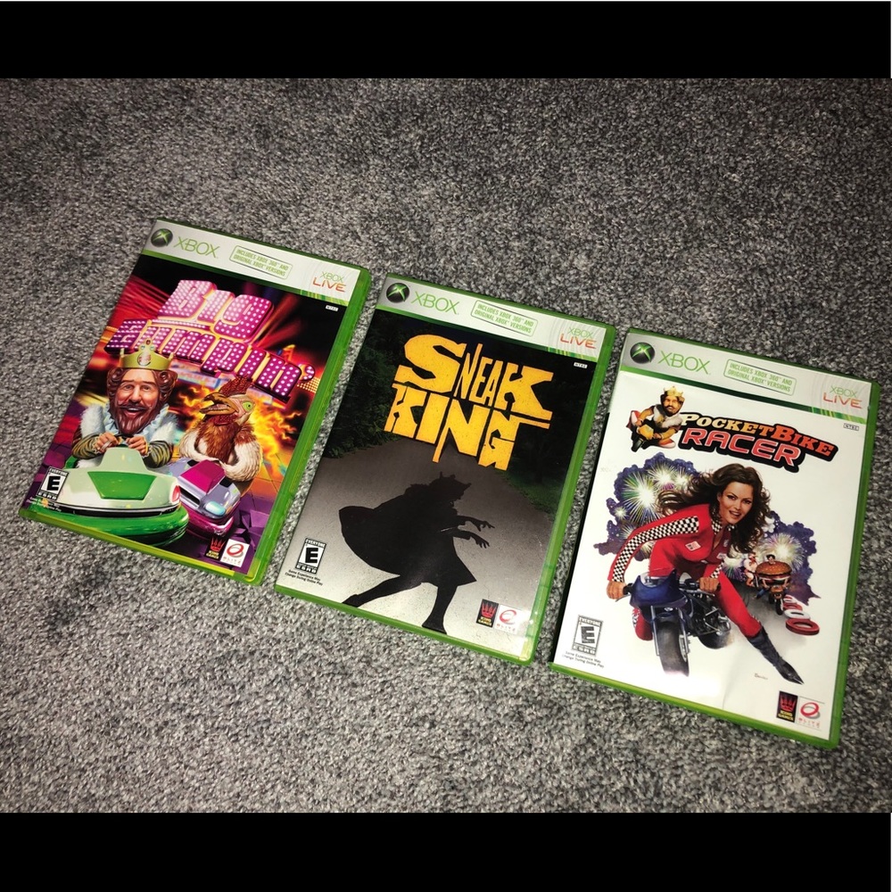 Burger King XBOX360/XBOX games (3 pack)